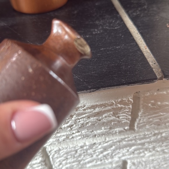 Stoneware Ink Antique English Stoneware Pinch Bottles Bud Vase Shelf Decor - Picture 13 of 15